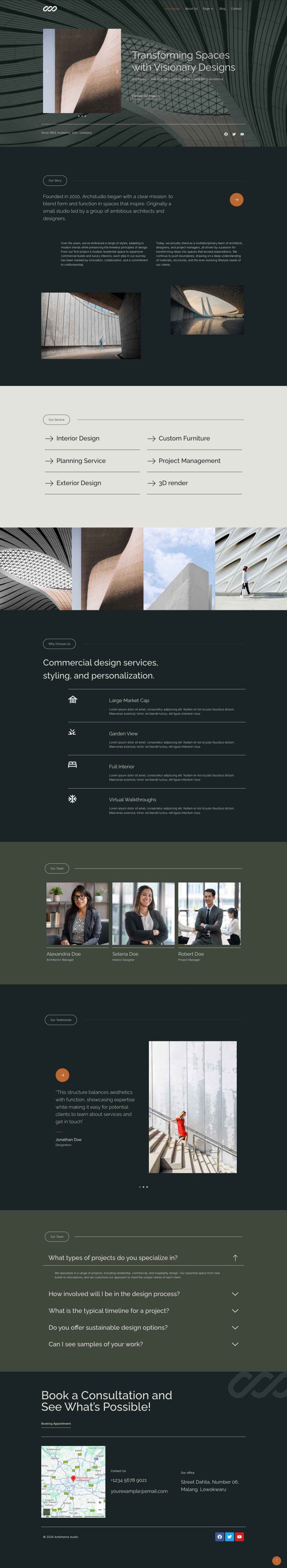 architect homepage